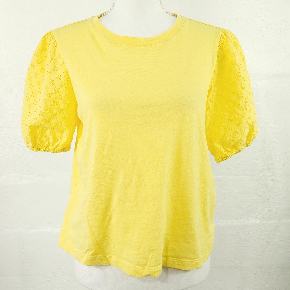 SANCTUARY PUFFY SLEEVE PULLOVER T SHIRT (476)